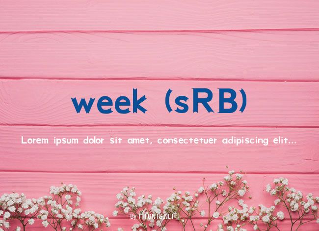 week (sRB) example